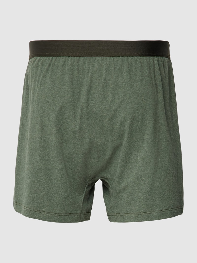 Loose Fit Boxershorts im 2er-Pack in olivgrün meliert
