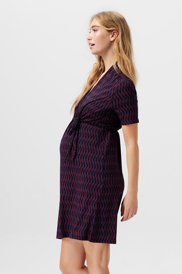 Gemustertes Jerseykleid mit Stillfunktion