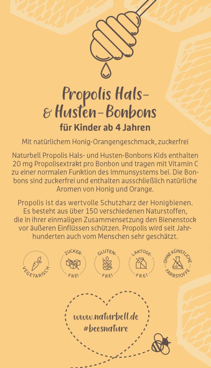 Propolis Hals- und Husten-Bonbon Kids, 45 g