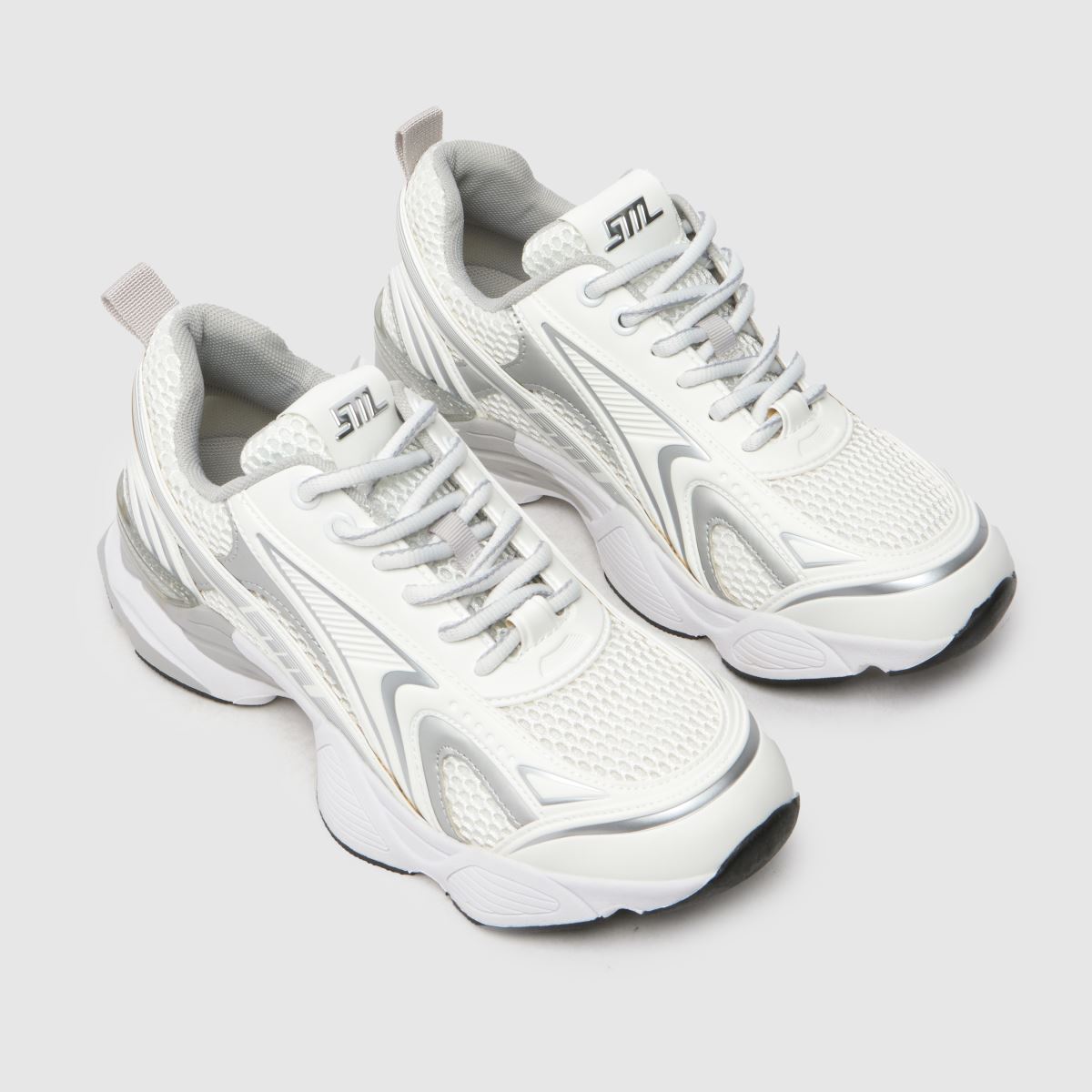 Steve Madden – Speedster – Vita, flerfärgade sneakers
