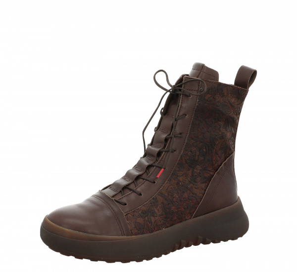KUSABI Schnürboots - Espresso/Kombi