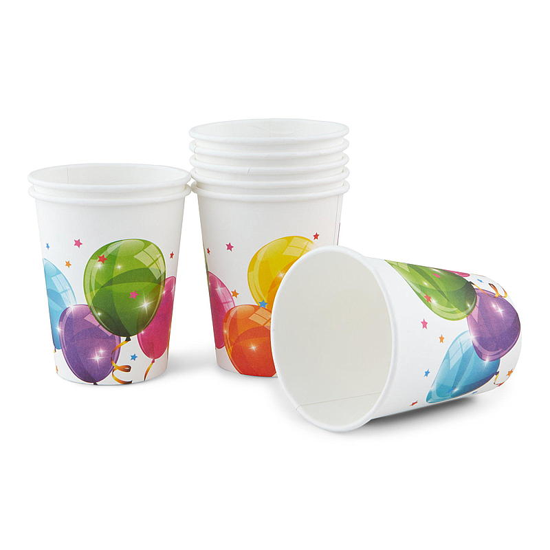 Engangskrus 8-pk sparklin balloons