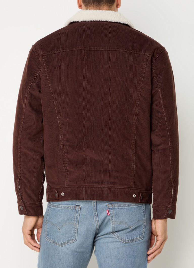 Jaqueta de veludo cotelê Levi's com forro de pelúcia.