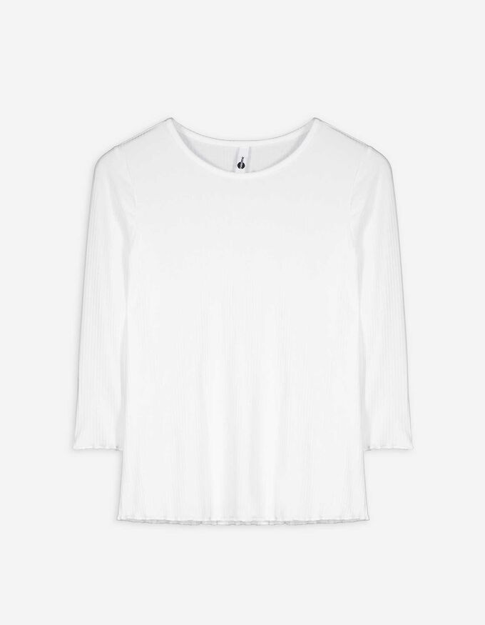 Langarmshirt - Rippenstruktur