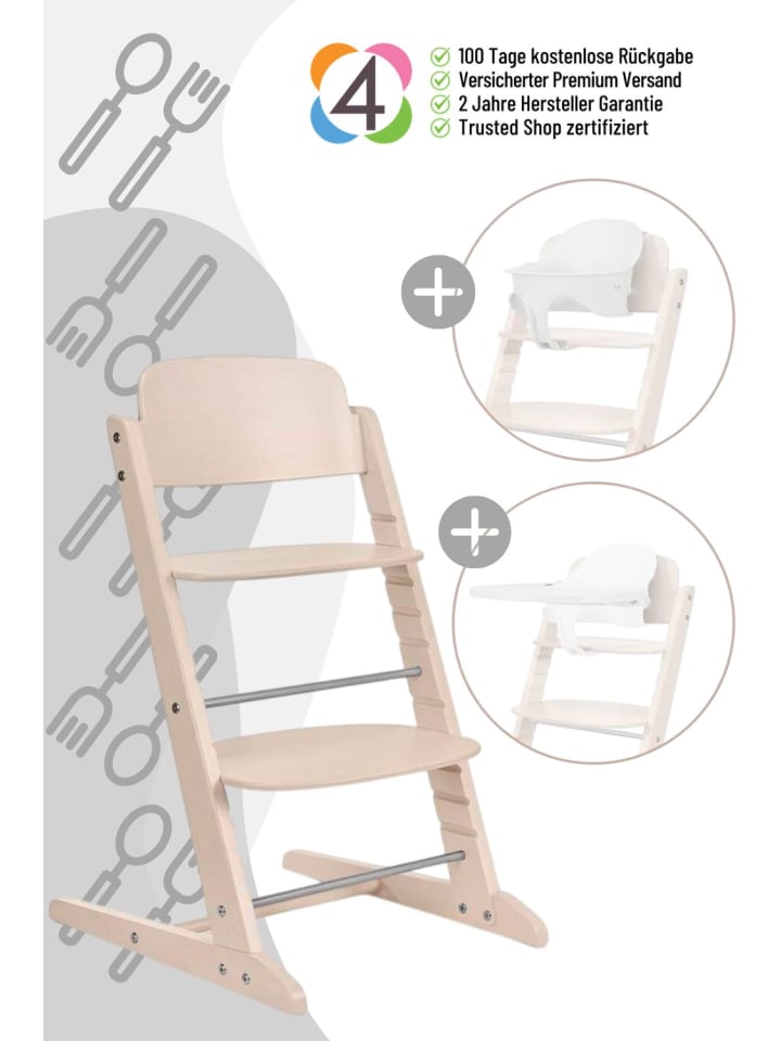Cybex Cybex Iris 3-in-1 Hochstuhl mit Baby Set und Tablett - Farbe: All Natural günstig kaufen onesize
