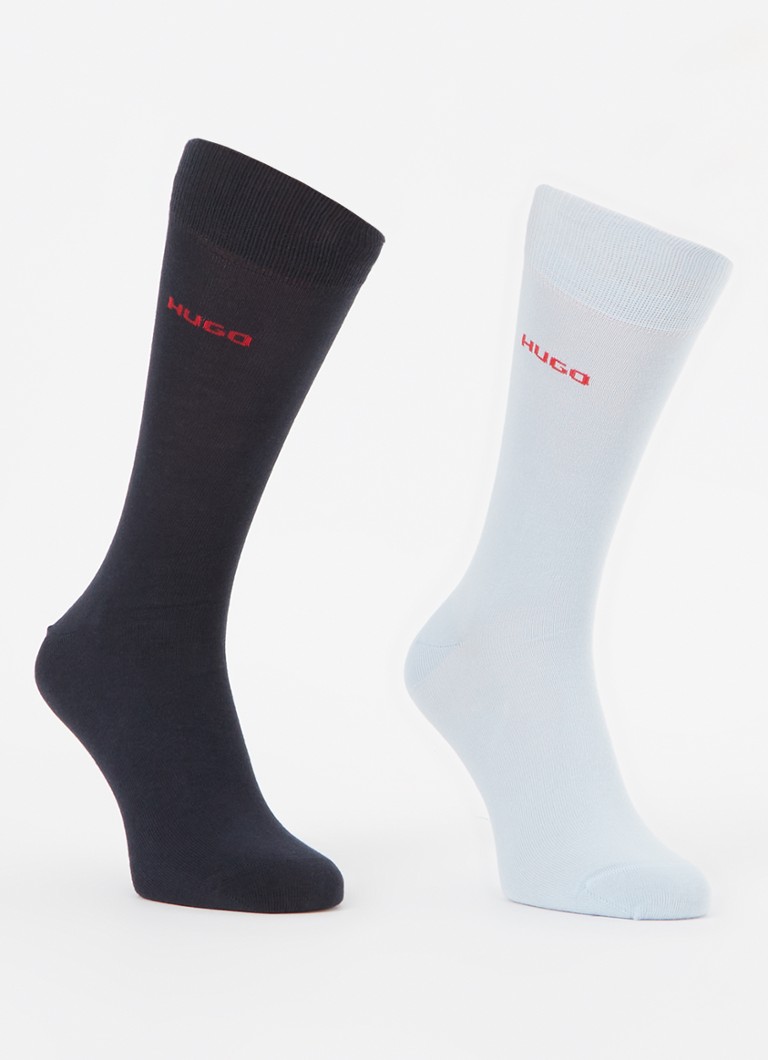 Șosete cu logo HUGO BOSS, set de 2