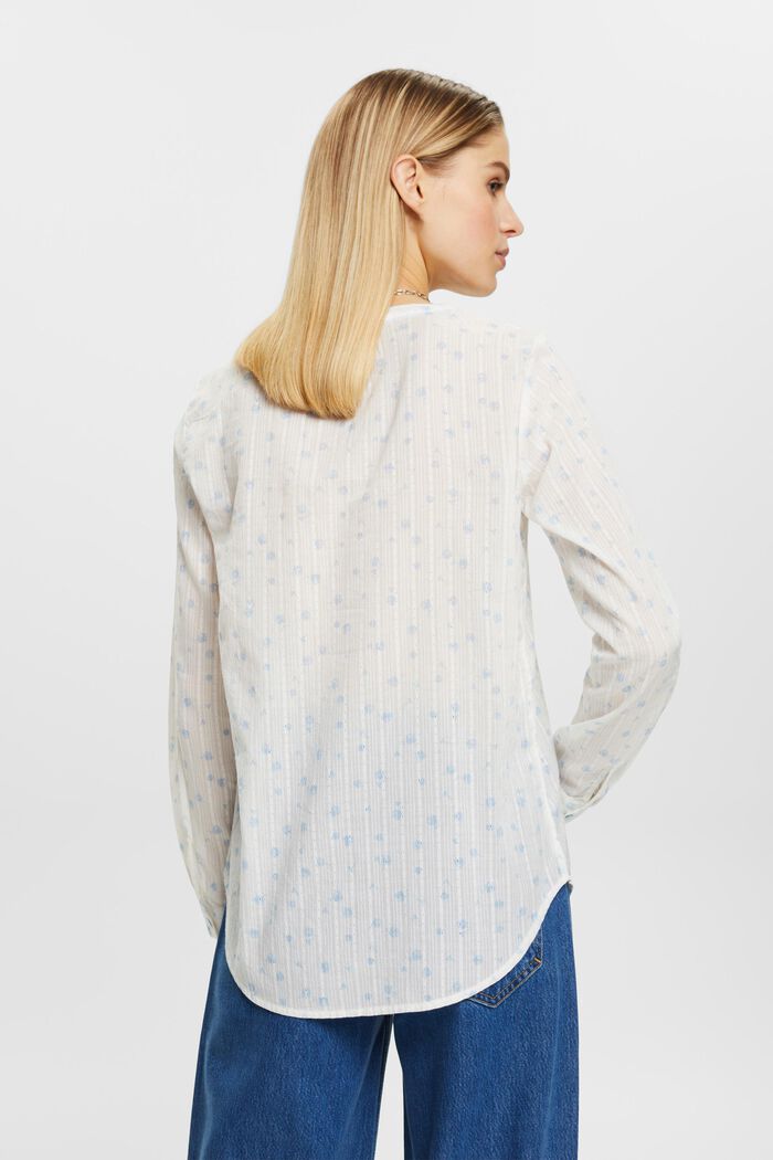 Dobby-Bluse mit Blumenprint