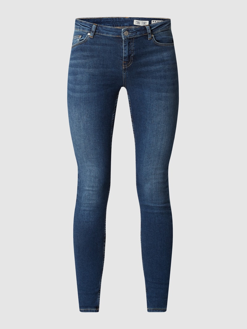 Skinny Fit Jeans im 5-Pocket-Design in dunkelblau