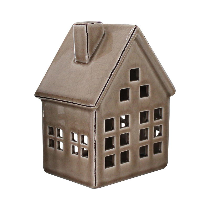 Home Lyshus 10,6x8,7x14,2 cm keramikk
