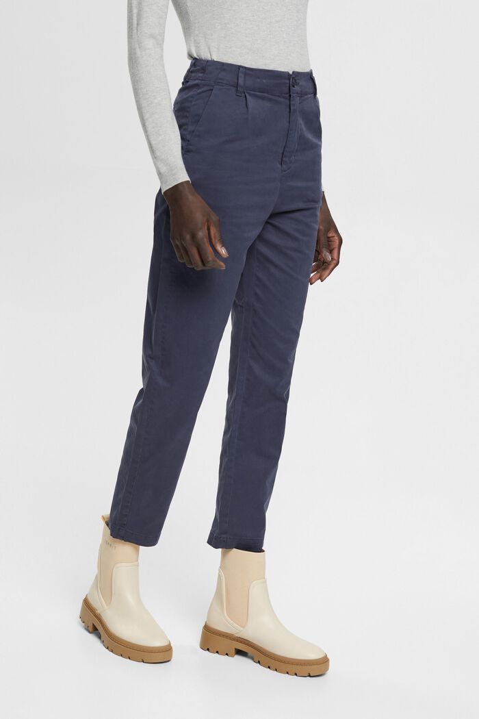 Chinohose mit Bundfalten