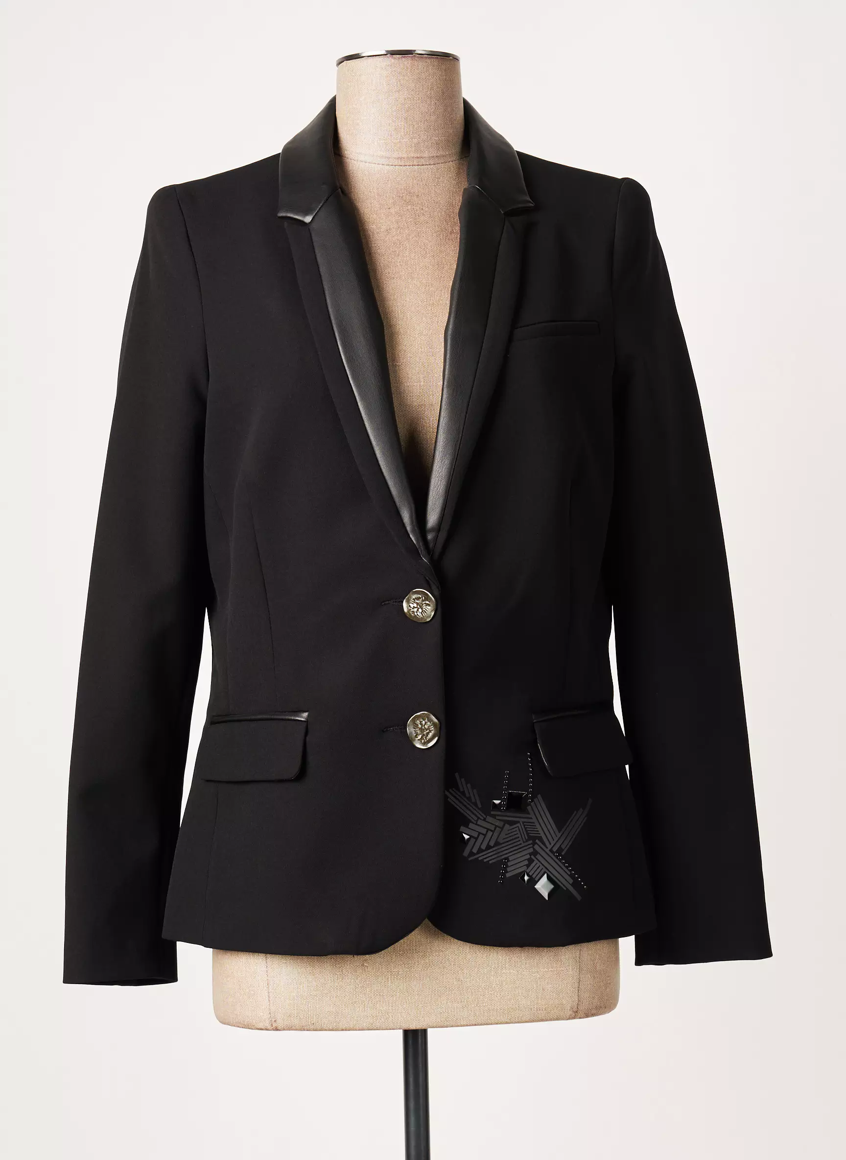 Meri Esca Blazers Femme couleur noir