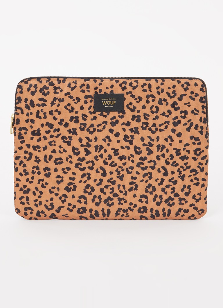 Housse pour ordinateur portable Wouf Agar 13 et 14 pouces à motif léopard