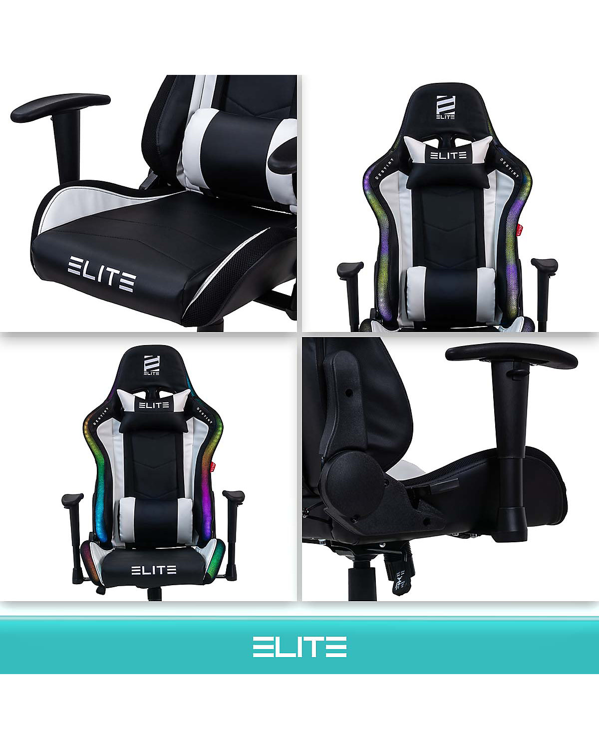 Gaming Stuhl DESTINY MG200 - Ergonomischer Racing Gaming Stuhl - Auch als RGB