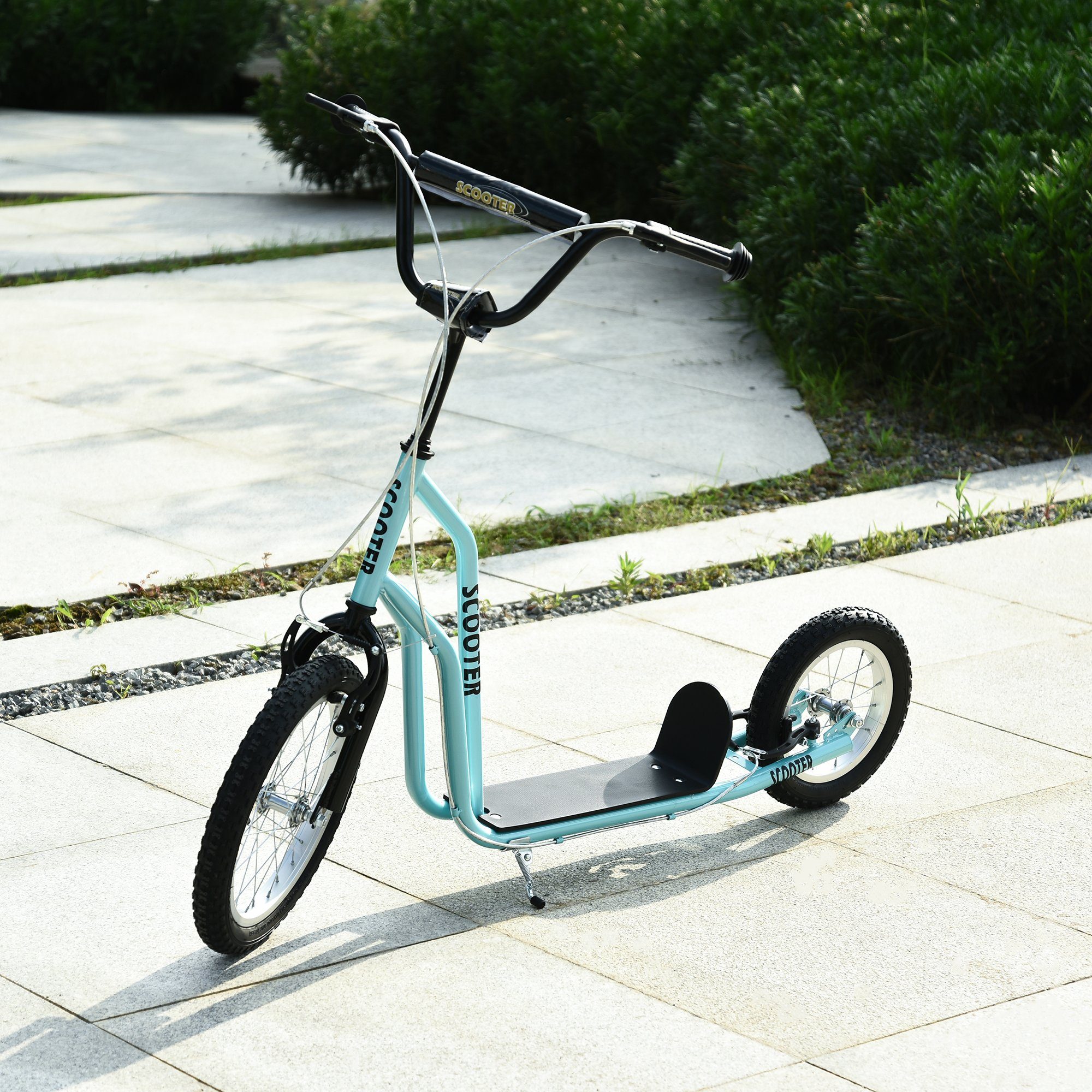 HOMCOM Scooter Kinderroller mit Handbremse