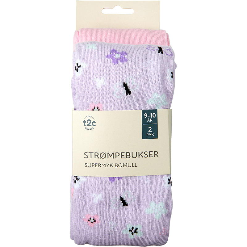 Time 2 Change Strømpebukse 2-pk str 3/4-9/10 år