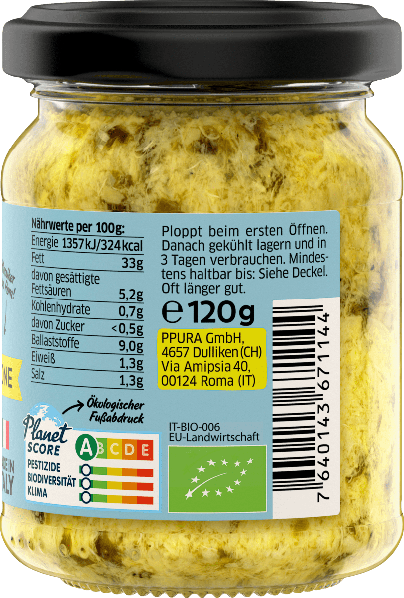 Pesto, Artischocken & Zitrone, 120 g