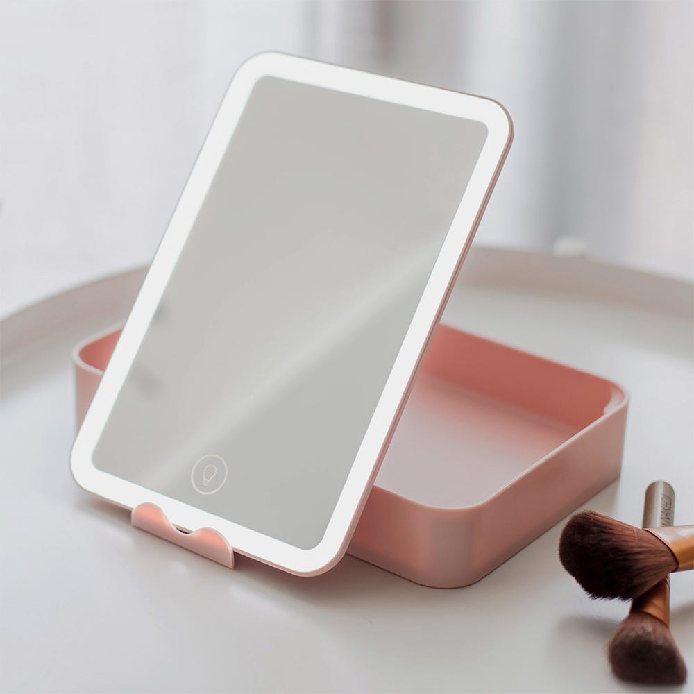 Ailoria Belle Beautycase mit LED Spiegel Rose