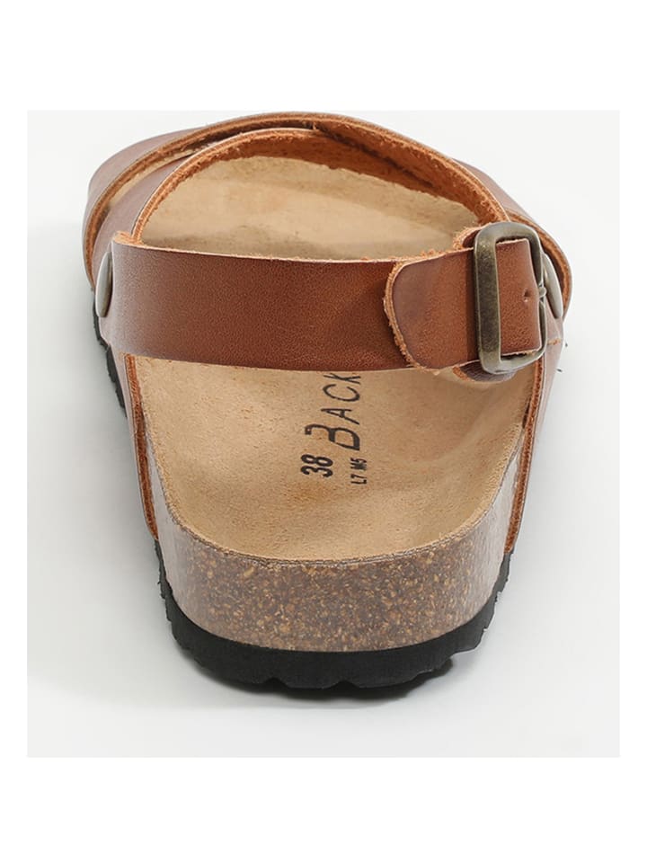 BACKSUN Leder-Sandalen 