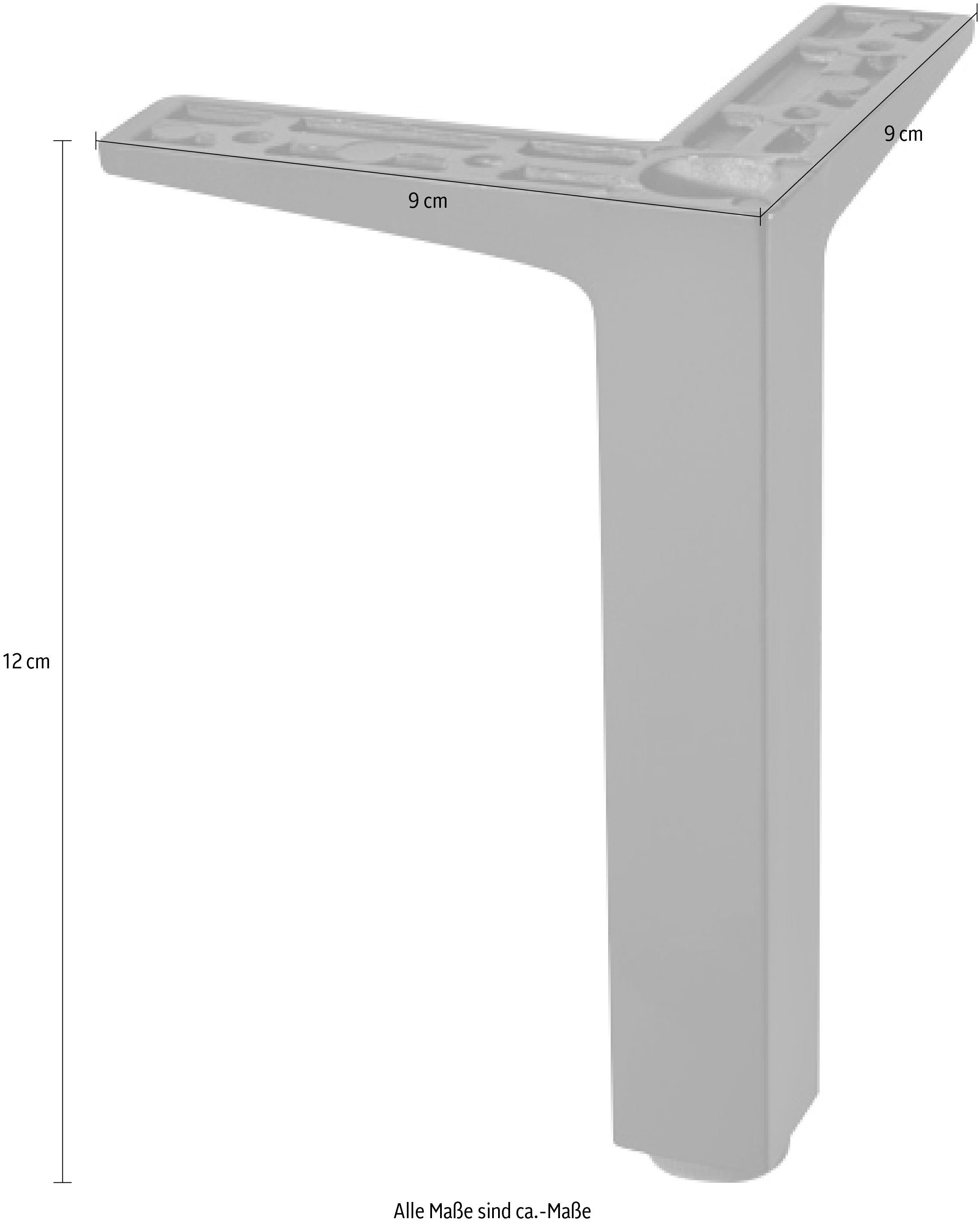 Müller SMALL LIVING Möbelfuß VERTIKO PLY, (Set, 4), passend zu den Regalelementen VERTIKO PLY