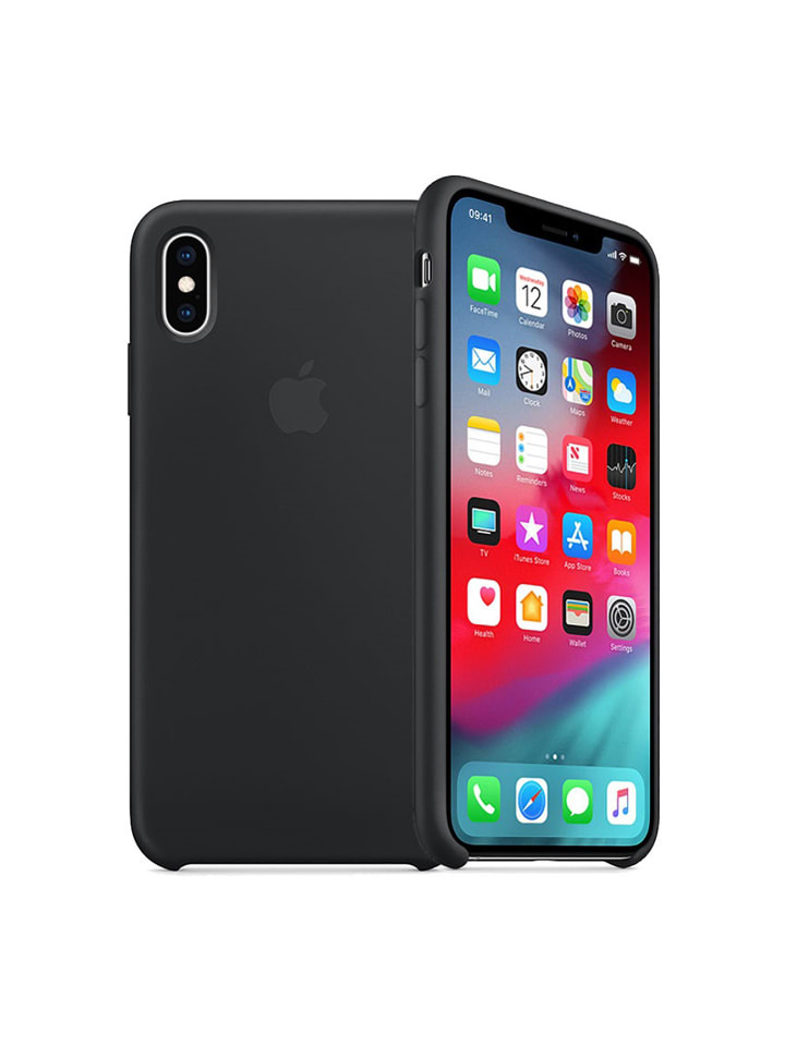 Apple Handyhülle Silikon Case iPhone XS Max MRWE2ZM/A in schwarz günstig kaufen onesize