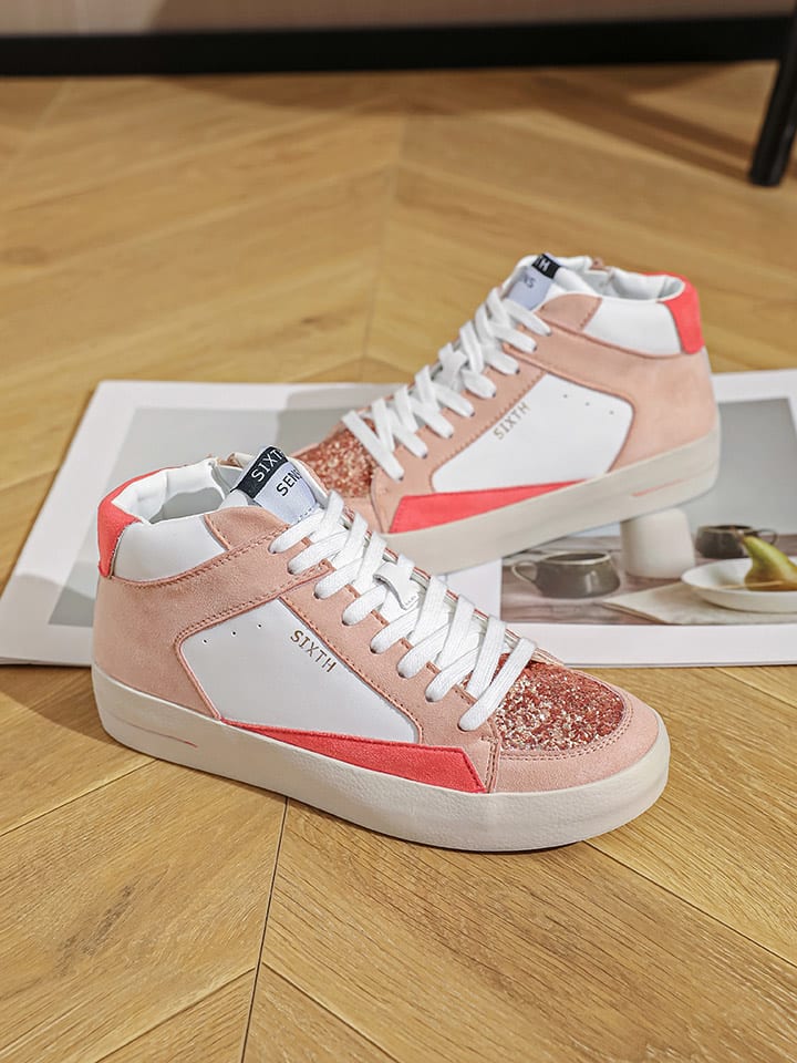 Sixth Sens Sneakers in Weiß/ Rosa/ Pink günstig kaufen