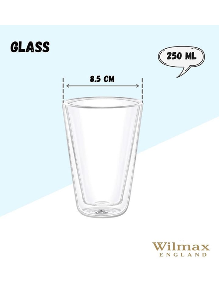 Wilmax Glas in Transparent - 250 ml günstig kaufen onesize