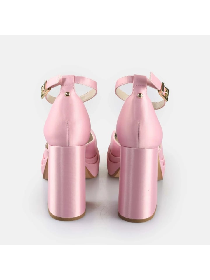 Buffalo May Dorsay Plateau Heels in Rose günstig kaufen