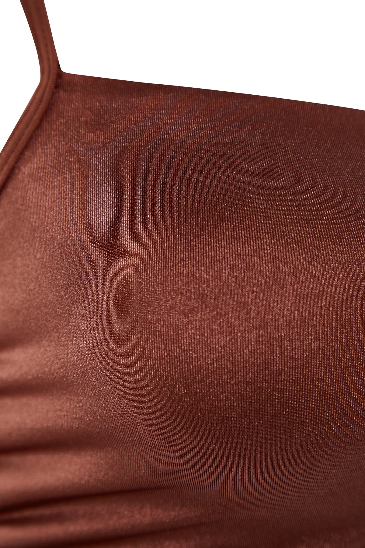 Trendyol Collection  Braunes trägerloses Tunnel-Bikinioberteil TBESS22BU0046