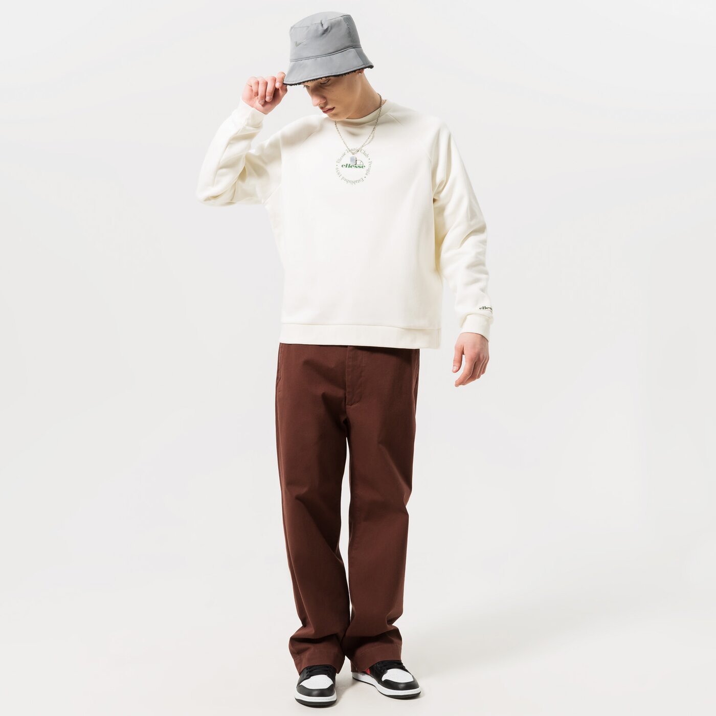 ELLESSE SWEATSHIRT VOLIERO SWEATSHIRT OFF WHT Weiß