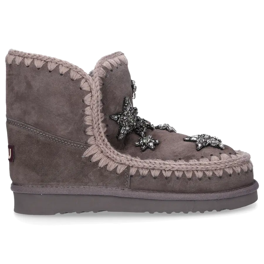 MOU - Snowboots ESKIMO STARS gefüttert - grau