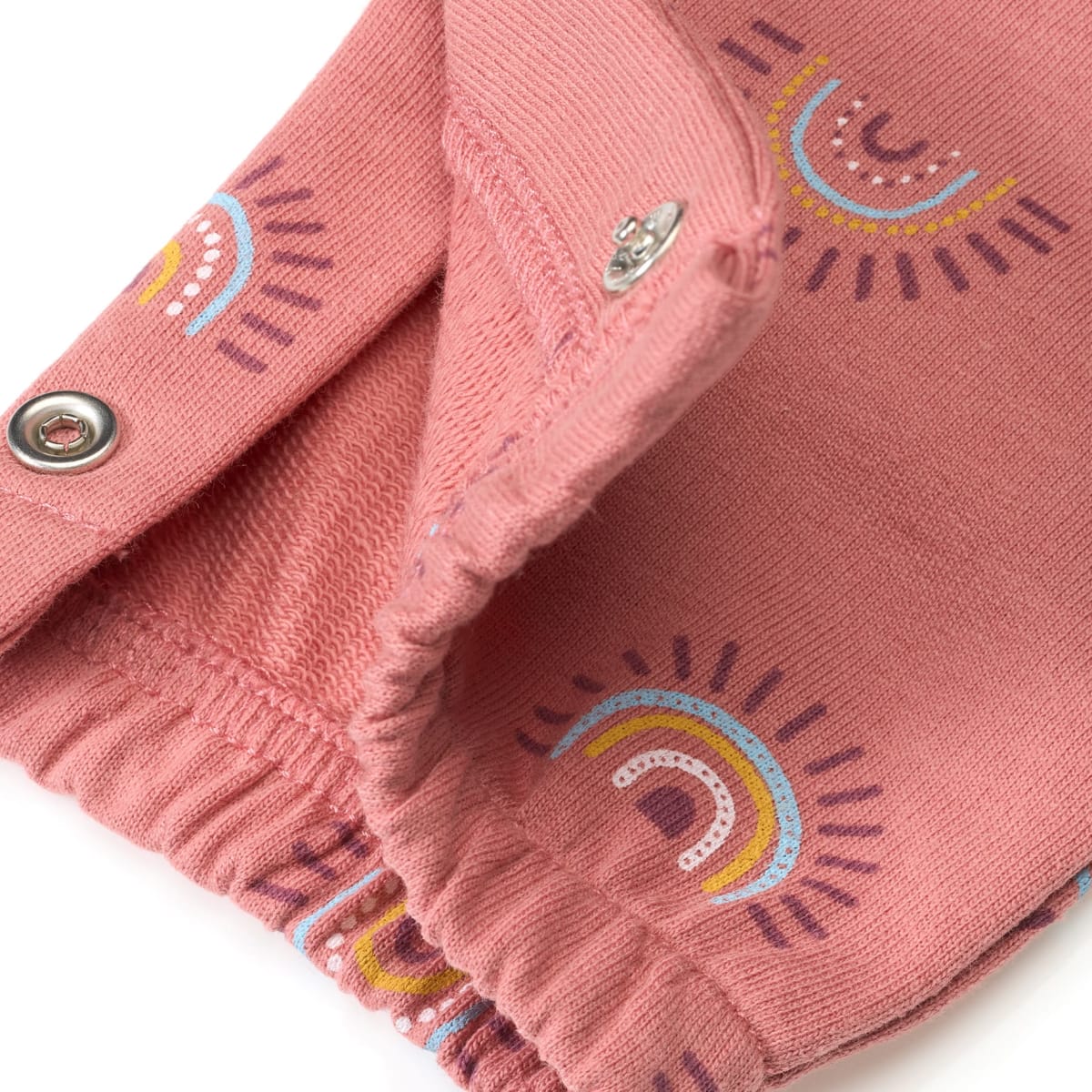 Strampler mit Regenbogen-Muster, rosa, Gr. 74, 1 St