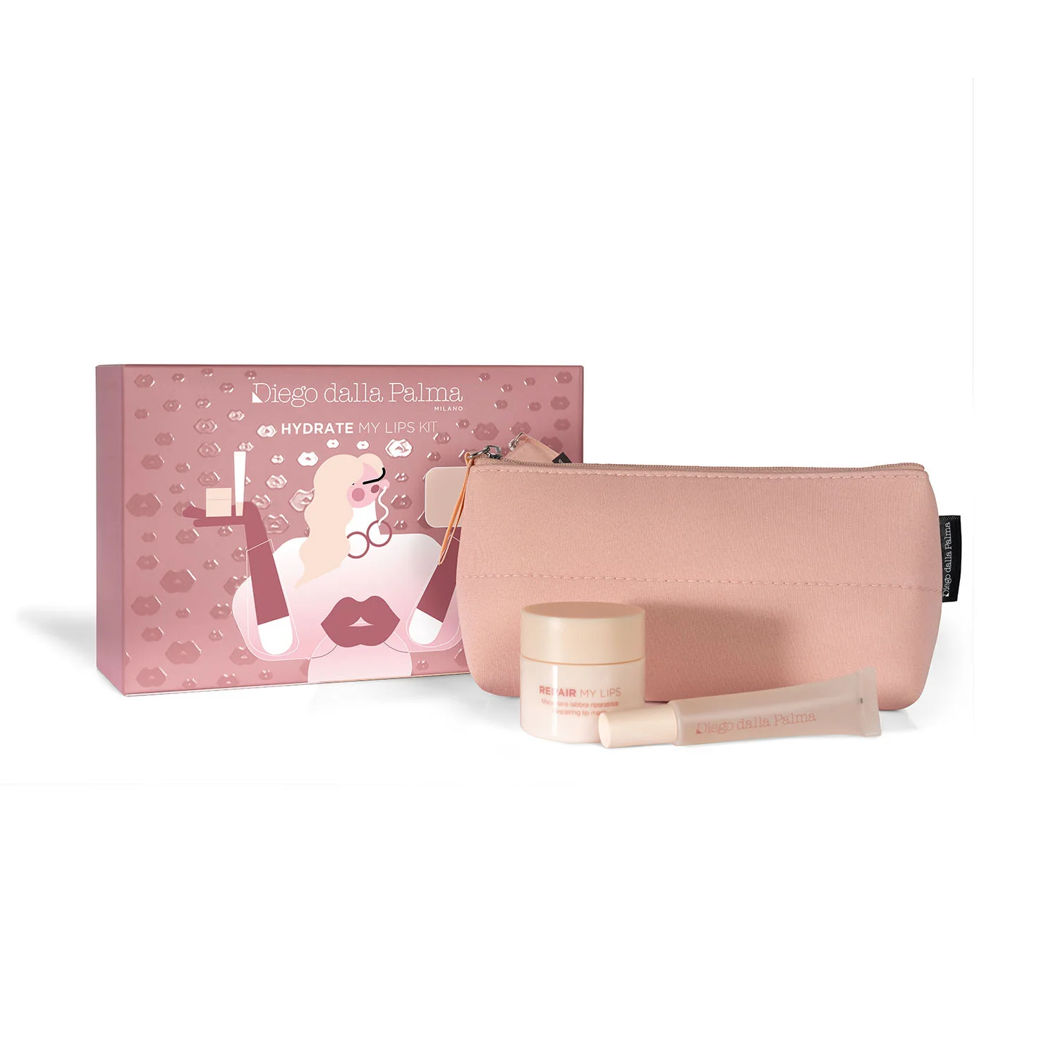 Hydrateer je lippen set - Oog- en lippenset, lippenmasker, lippenbalsem