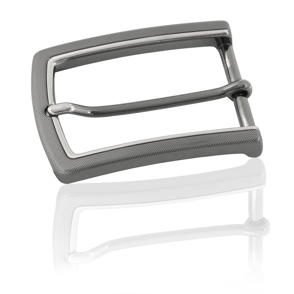FREDERIC HERMANO Gürtelschnalle 35mm Zink Silber - Buckle Nizza - 308607530020