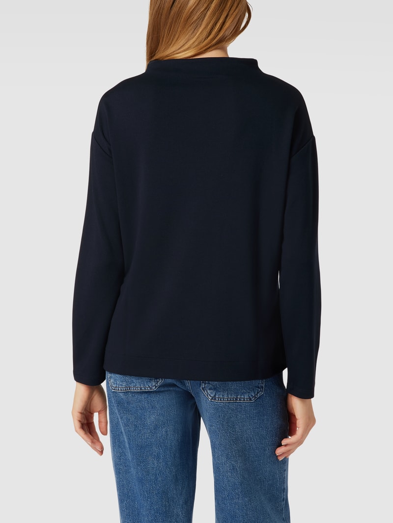 Sweatshirt mit überschnittenen Schultern in marineblau