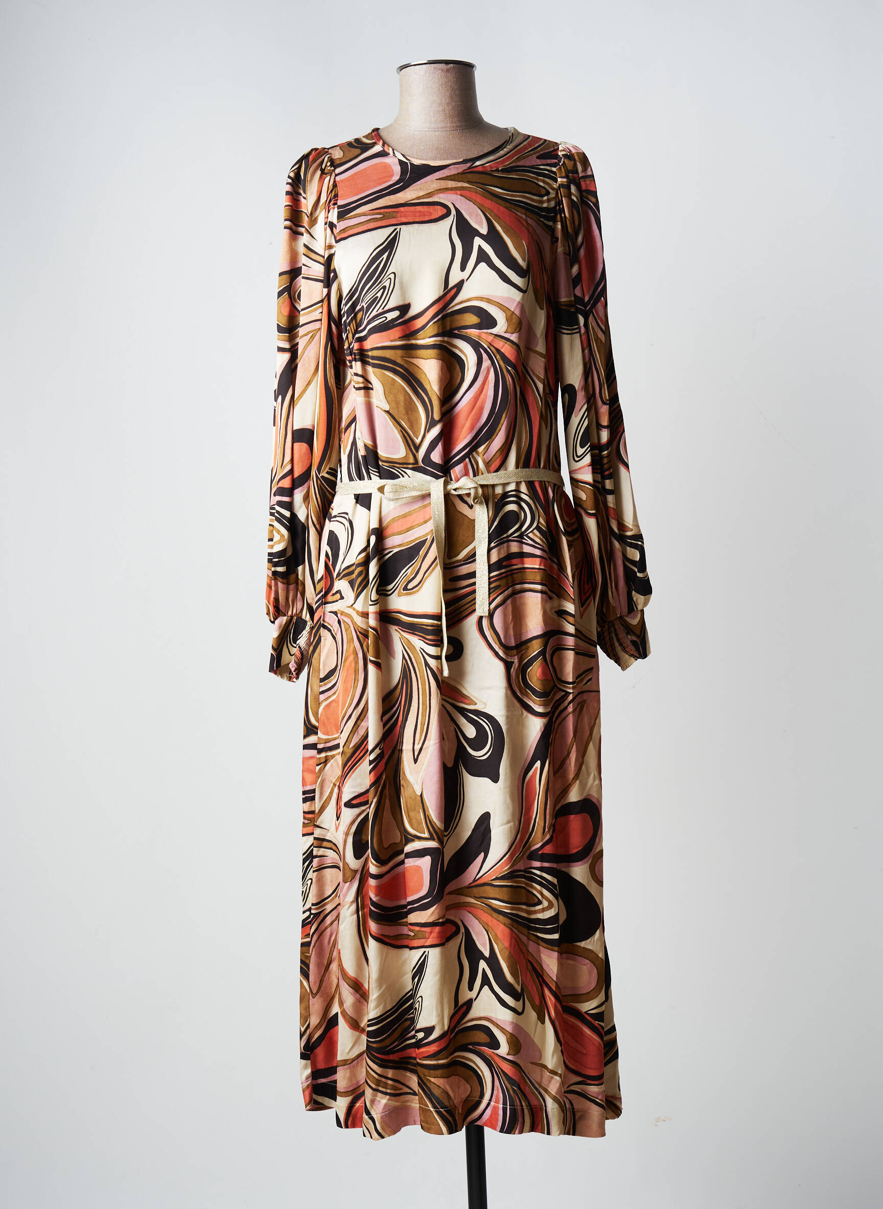Summum Robes Mi Longues Femme couleur beige