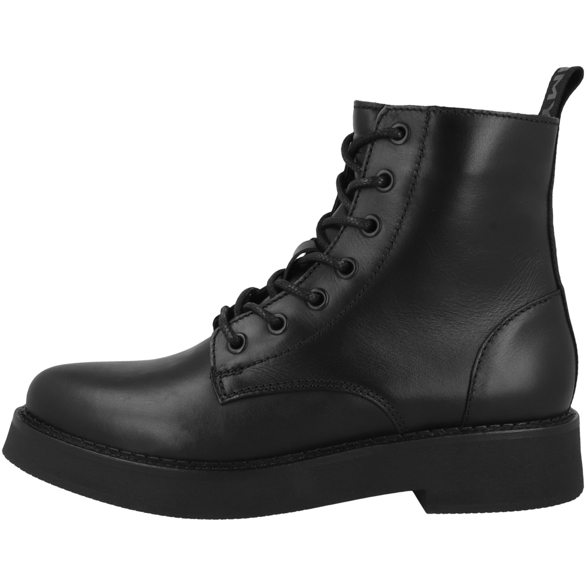 Tommy Hilfiger Tommy Jeans Lace Up Flat Schnürboots schwarz