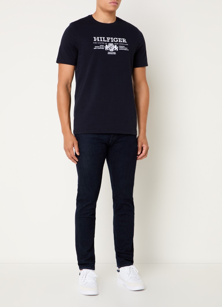 Tricou Tommy Hilfiger cu etichetă brodată