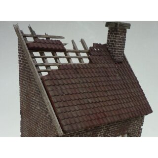Roof Tiles with Chimney 1/35