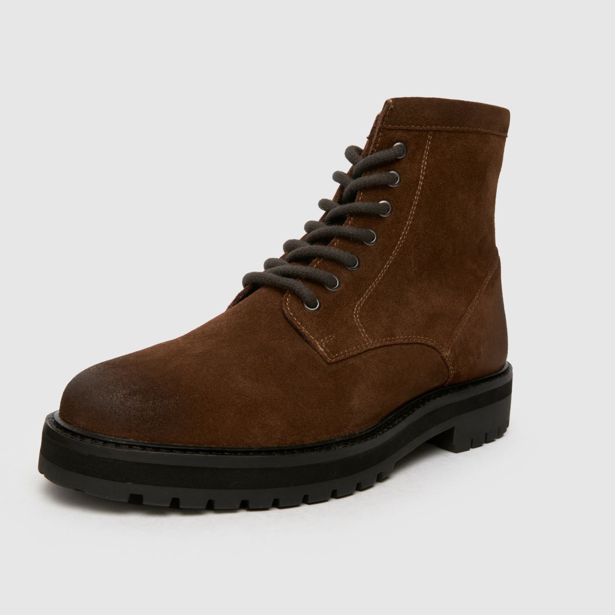 Schuh Gus vastag bőr csizma barna színben