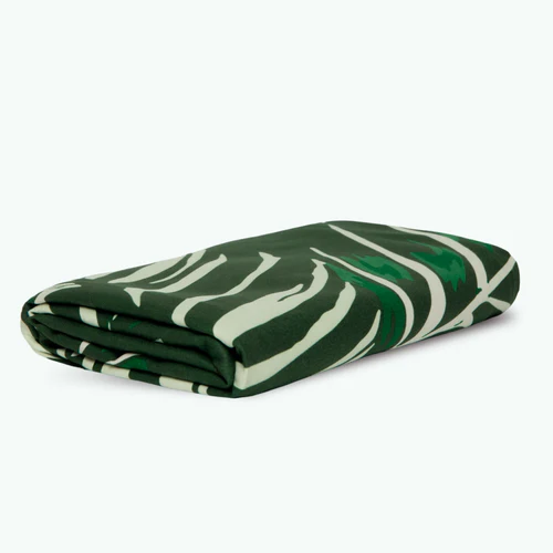 Panama - Green rectangular microfiber towel