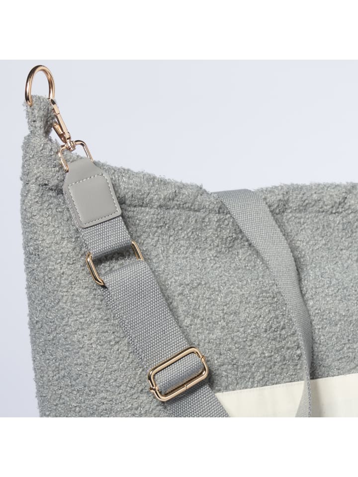 nordic coast company  Mom Bag Wickeltasche Teddy Grau günstig kaufen onesize
