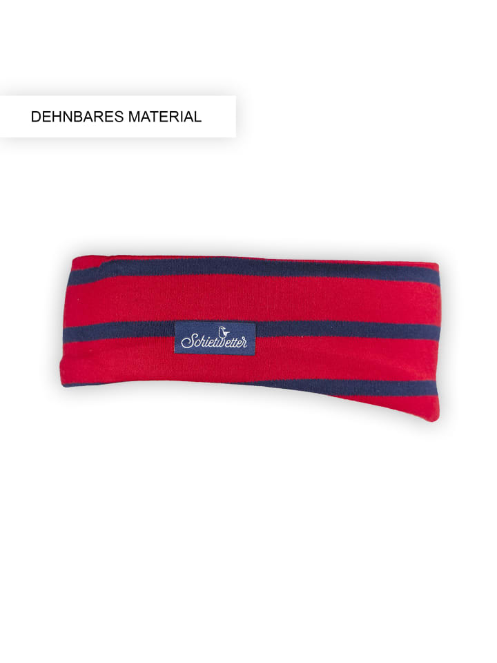 SCHIETWETTER Stirnband  dehnbar, modisch, flauschig in red-navy günstig kaufen onesize