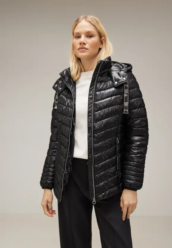 Street One Kurze Steppjacke mit Kapuze