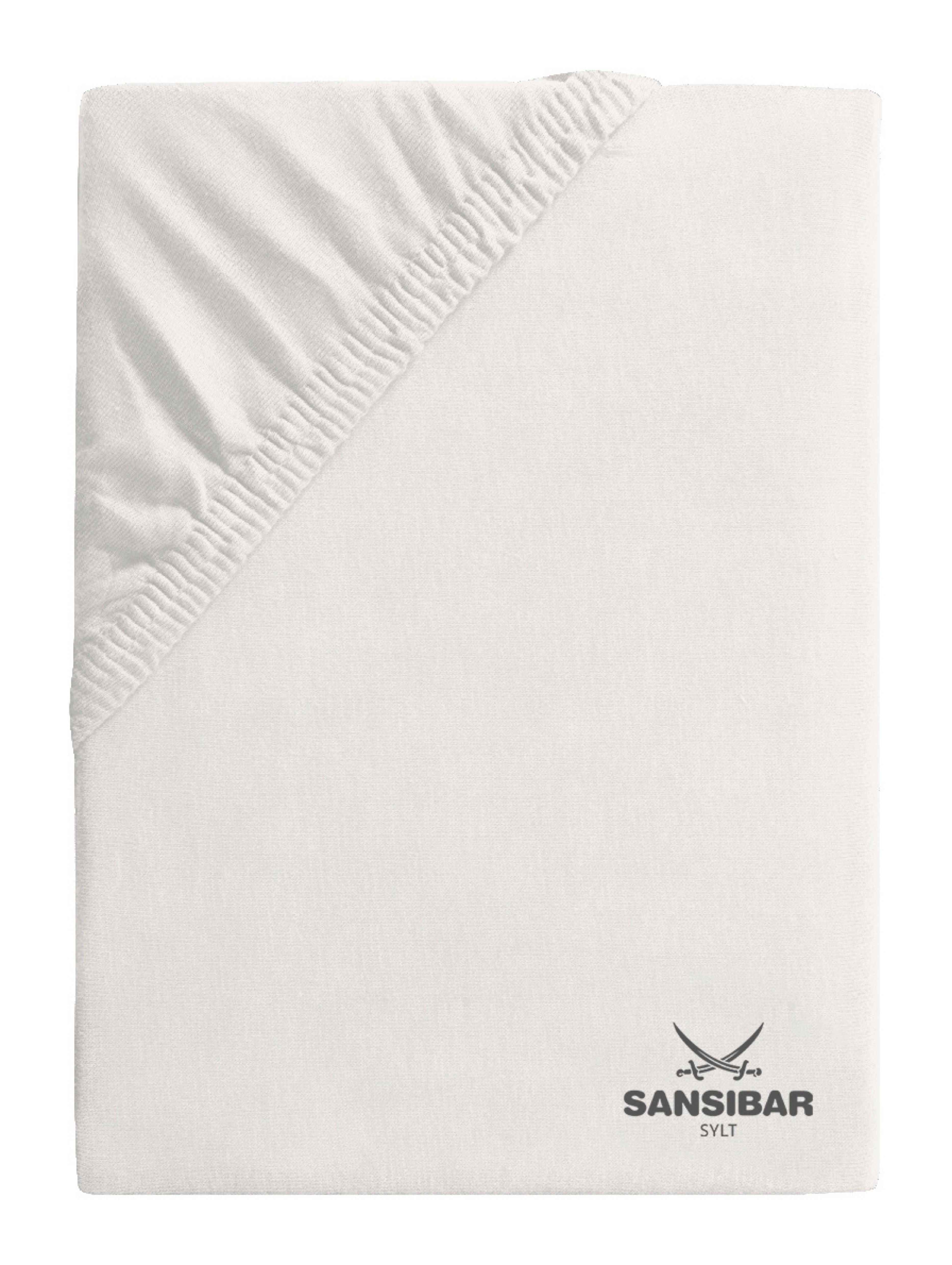 Spannbettlaken Premium Topper-Spannbetttuch, Sansibar, Topperbezug, Sansibar Sylt, Gummizug: hochwertiges Rundumgummi, Matratzenbezug bis zu 15 cm Steghöhe, dicker Stoff, faltenfreier Sitz