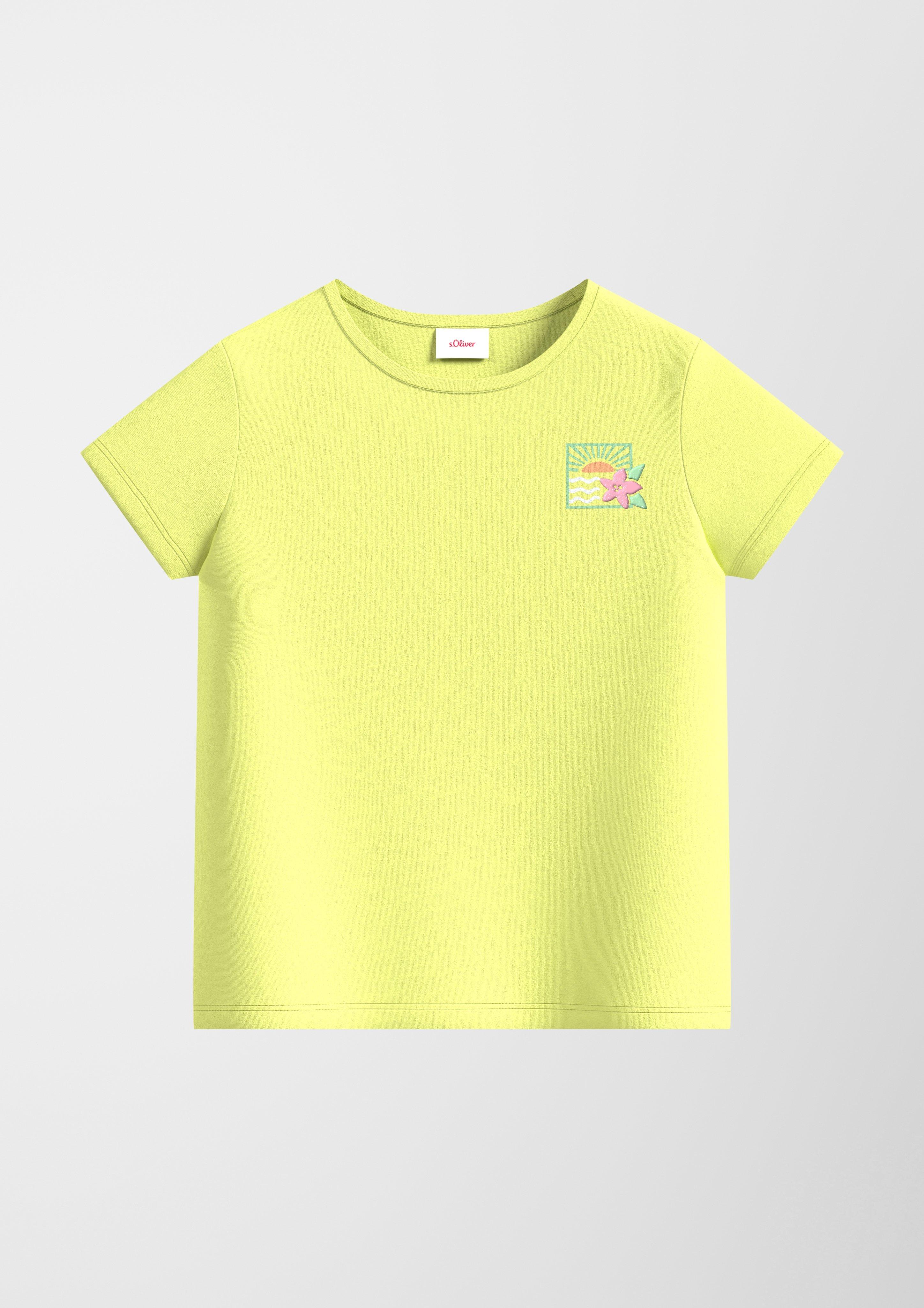 Baumwollshirt mit Glitzerprint  2131422-7016