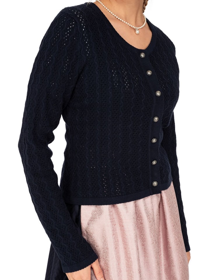 OS-Trachten Strickjacke 457000-7019 in marine günstig kaufen