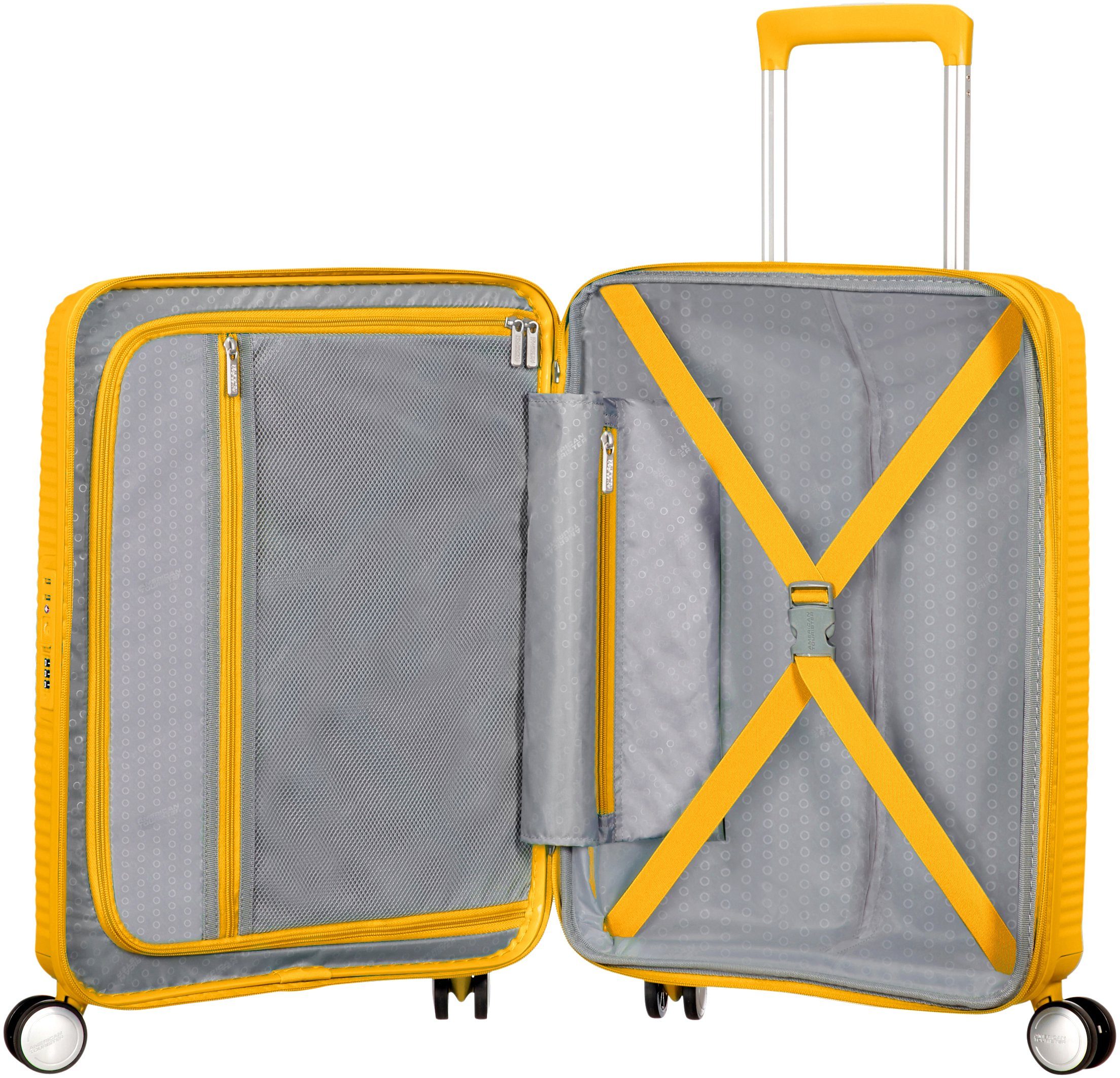 American Tourister® Hartschalen-Trolley Soundbox, 55 cm, 4 Rollen, mit Volumenerweiterung