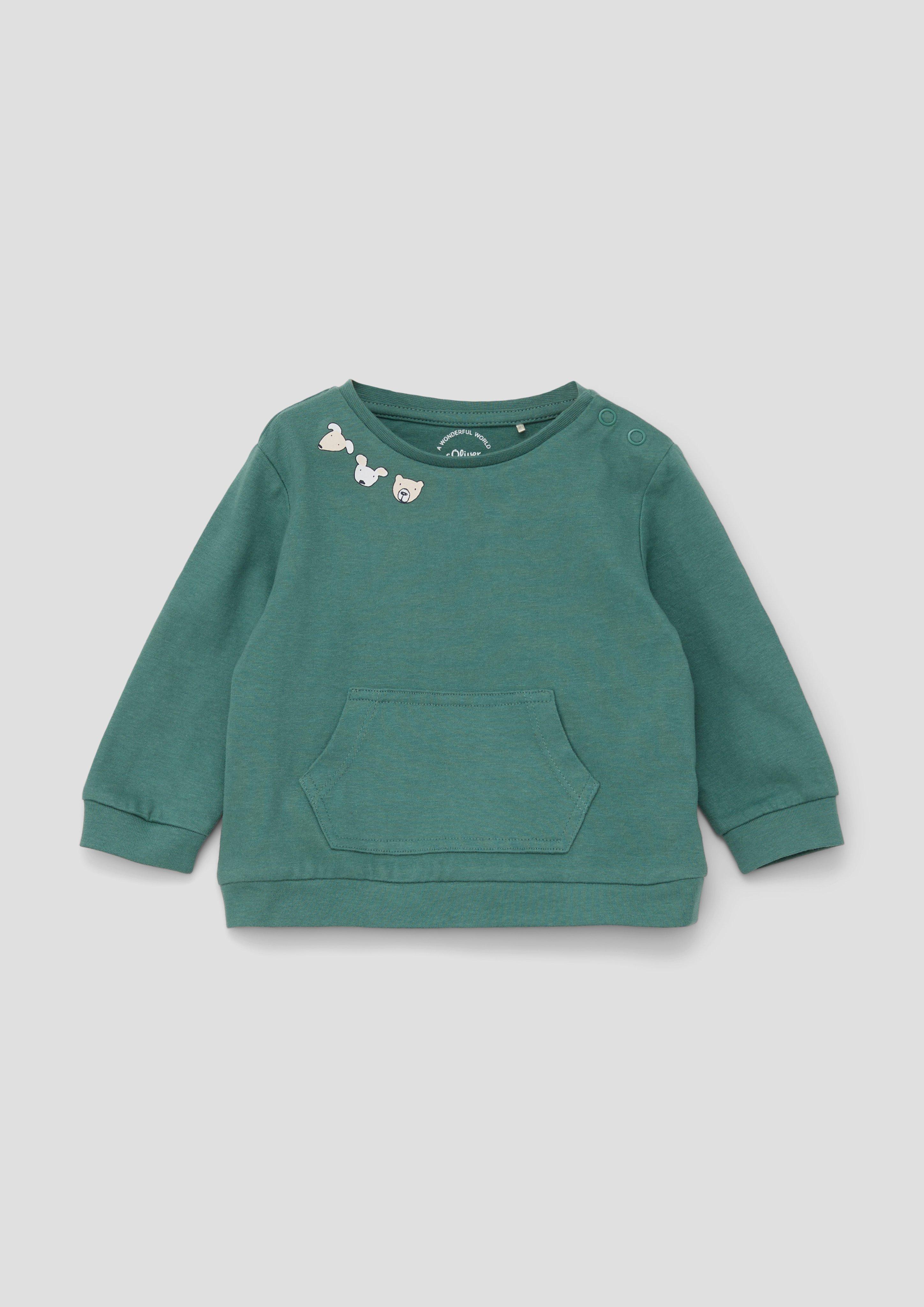 Longsleeve mit Kängurutasche  2133933-6576