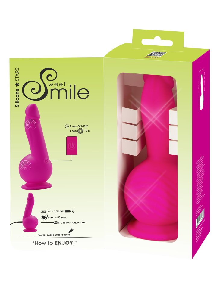 Sweet Smile Vibrator Powerful Vibrator in pink günstig kaufen 19 cm