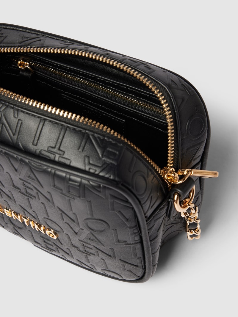 Handtasche mit Label-Prägung Modell 'RELAX' in black